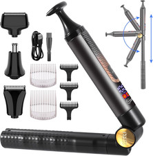 Electric Mens Back Shaver 4 in 1 Body Trimmer Facial,Arm,Chin, Beard