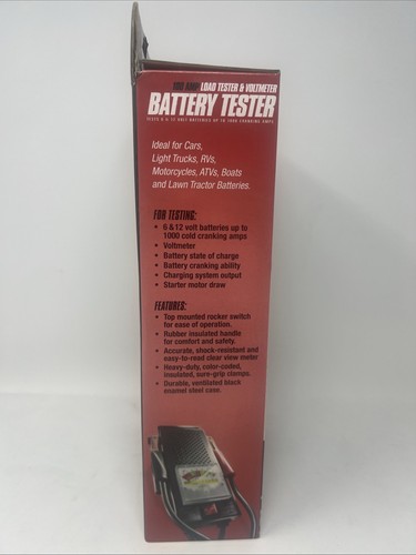 NEW - Battery Tester 100 Amp Schumacher BT100 Test Load 6 And 12 Volt Batteries - Bild 4 von 5