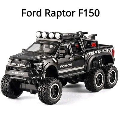 1:28 Ford Raptor F150 pickup car High Simulation alloy Diecasts Metal car model 
