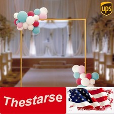 Square Wedding Arch Stand Balloon Backdrop Frame Birthday Party Event Decoration