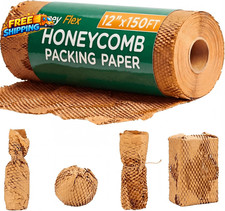 12" X 150FT Honeycomb Packing Paper Roll for Moving Shipping Expandable Kraf