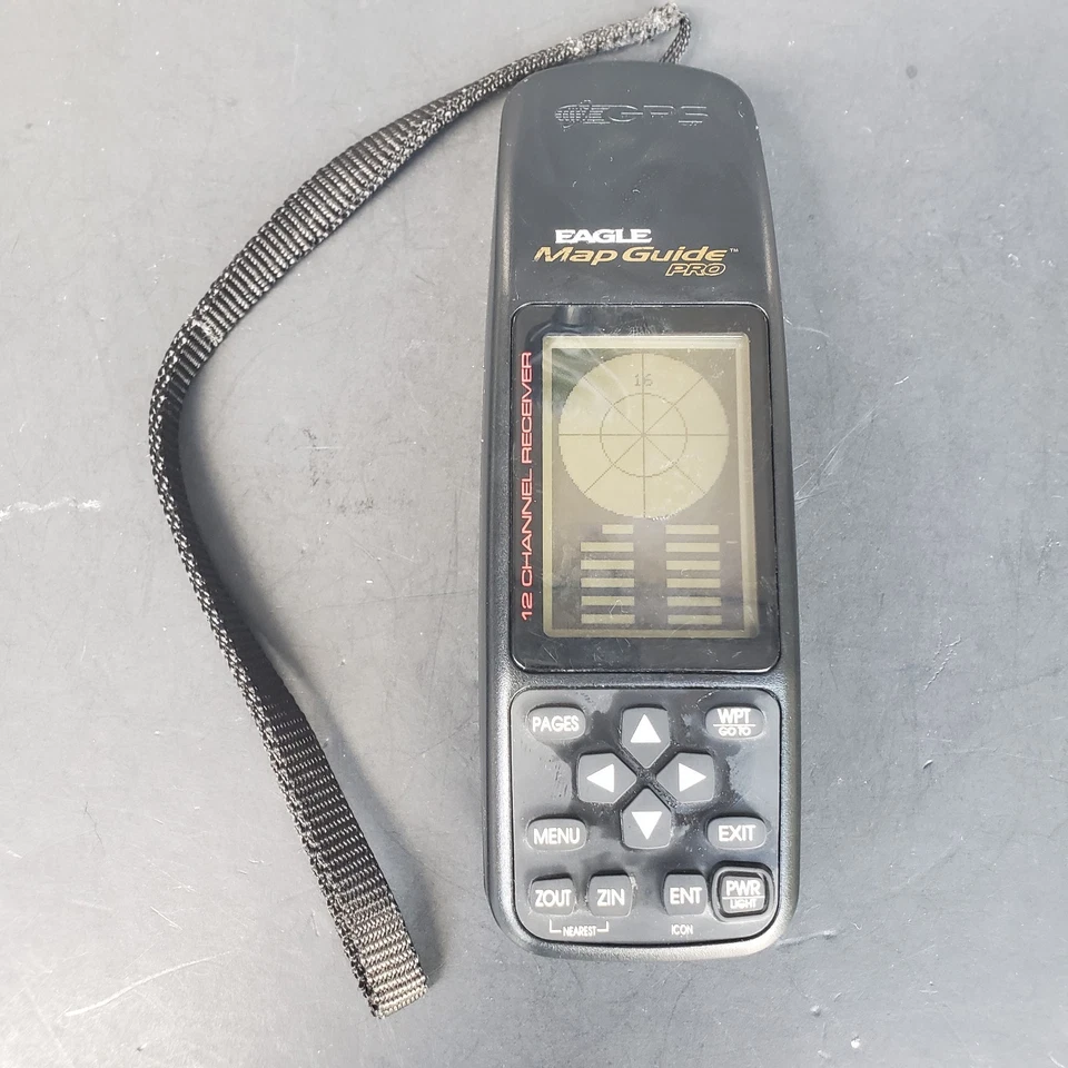 Eagle Map Guide Pro Handheld GPS Portable GPS Hunting Hiking Geocaching Works - Image 2 of 4