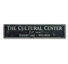 Custom Est Date Lake House Sign - Rustic Hand Made Vintage Wooden