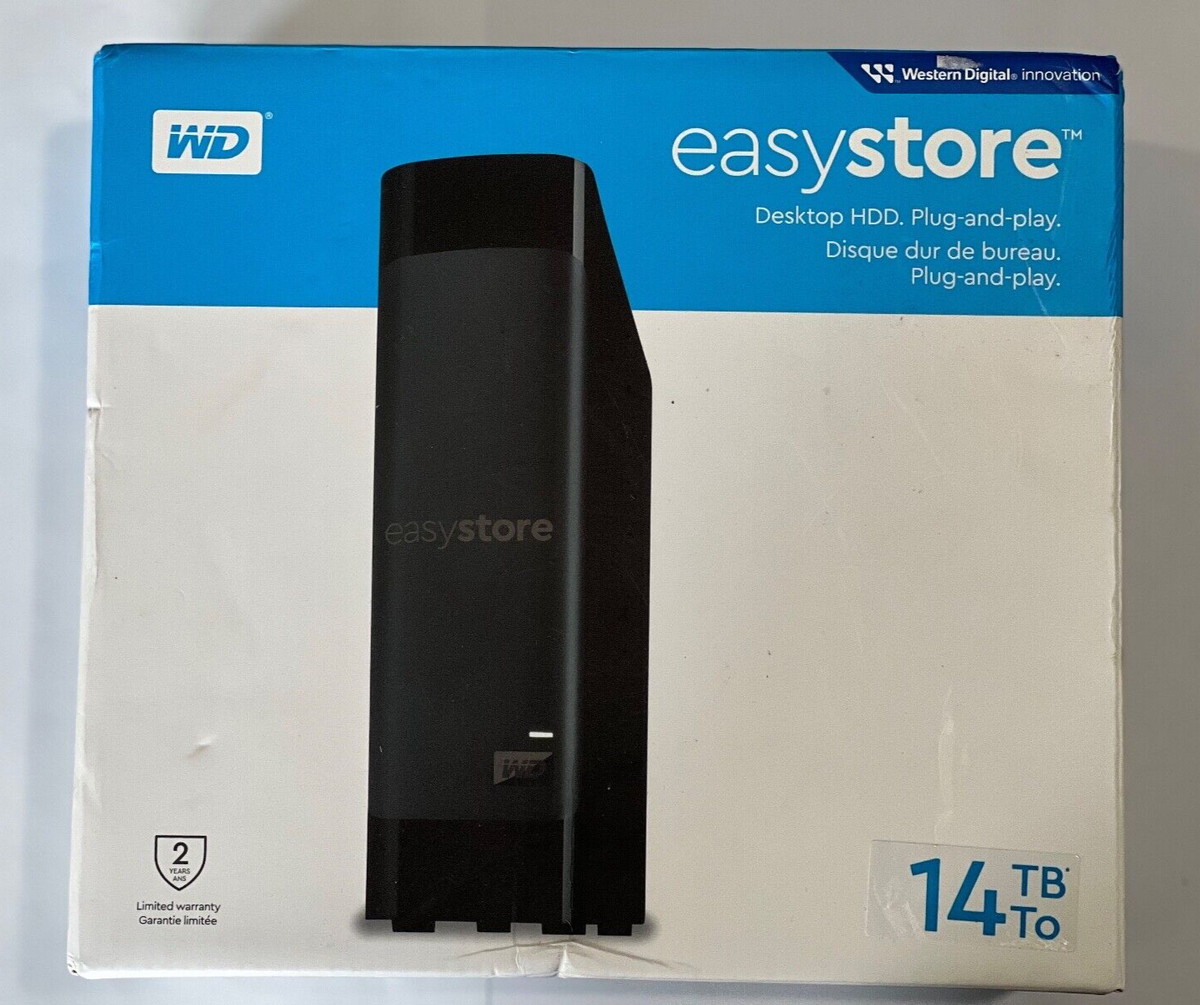 NEW!!! WESTERN DIGITAL EASYSTORE 14TB WDBAMA0140HBK-XA USB 3.0