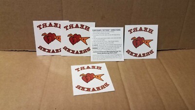 Lot of 5 Temporary Tattoos Jenna Jameson Heartbreaker Jackson Guitars RARE 