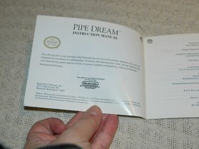Nintendo NES Pipe Dream Instruction Manual ONLY *READ*
