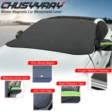 Car Windshield Cover For Ice and Snow with Side Mirror Cover Heavy for Toyota