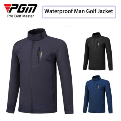 PGM Long Sleeve Waterproof Man Golf Jacket Windproof Warm Coat Hooded Outerwear