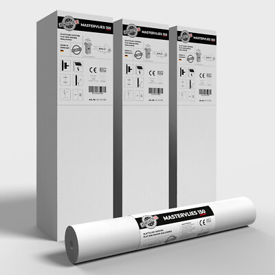 12x Glattvlies Renoviervlies Tapete Mastervlies Expert 150g | 225m² (0,88 /1qm)