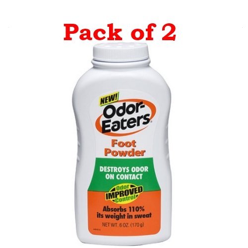 OdorEaters Foot Powder Deodorant Destroys Odor & Controls Wetness 6 oz 2 Pack eBay