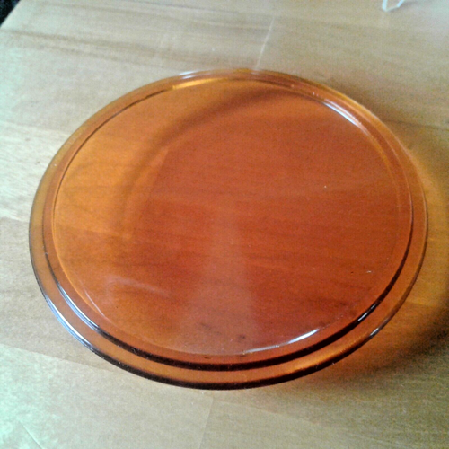 LENTE CRISTAL KOPP NARANJA/ÁMBAR 4 3/4" - LENTE SEÑAL TRÁFICO/LÁMPARA/FERROCARRIL - SUAVE - Imagen 2 de 5