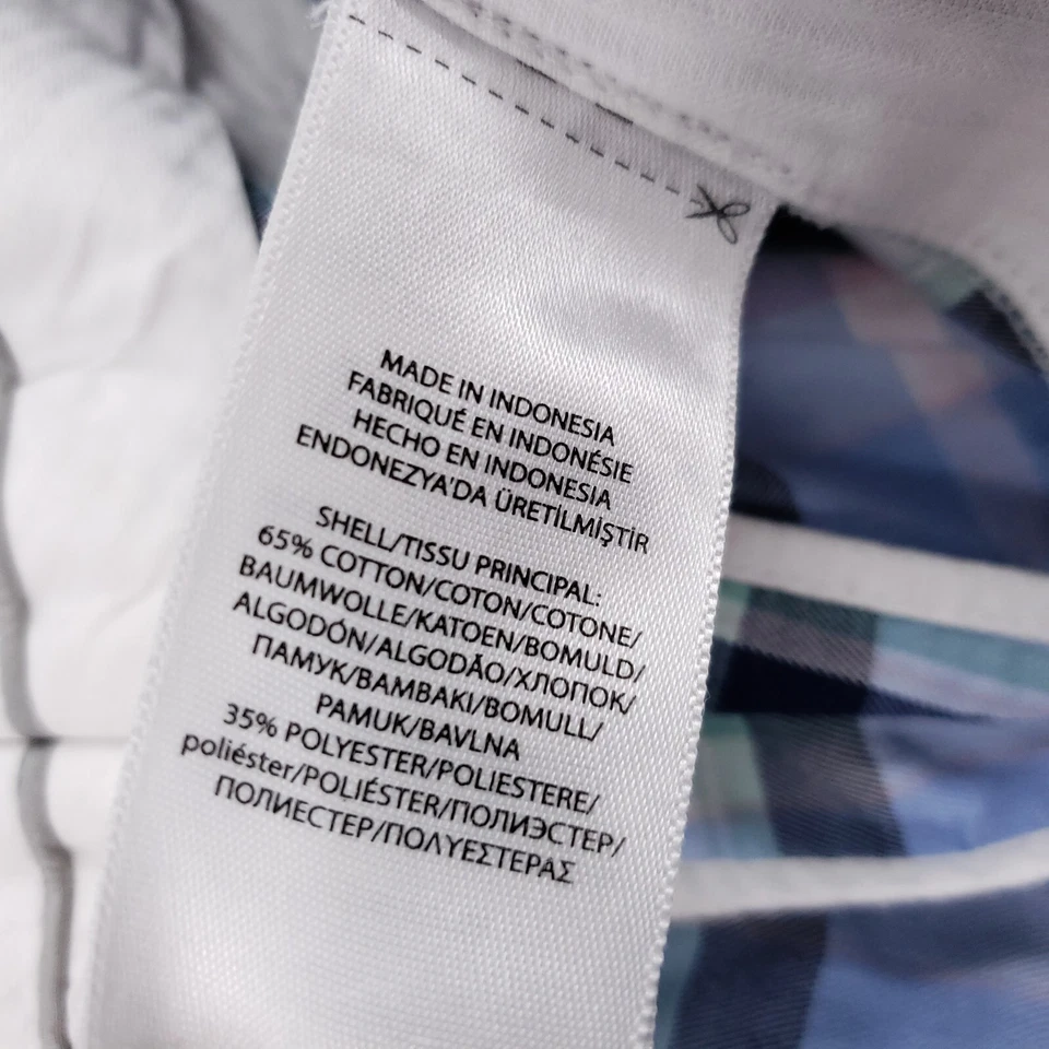 Шорты мужские Ralph Lauren RLX 38 синие китайские средняя посадка 100-е PGA клетчатые для активного гольфа - Изображение 4 из 4