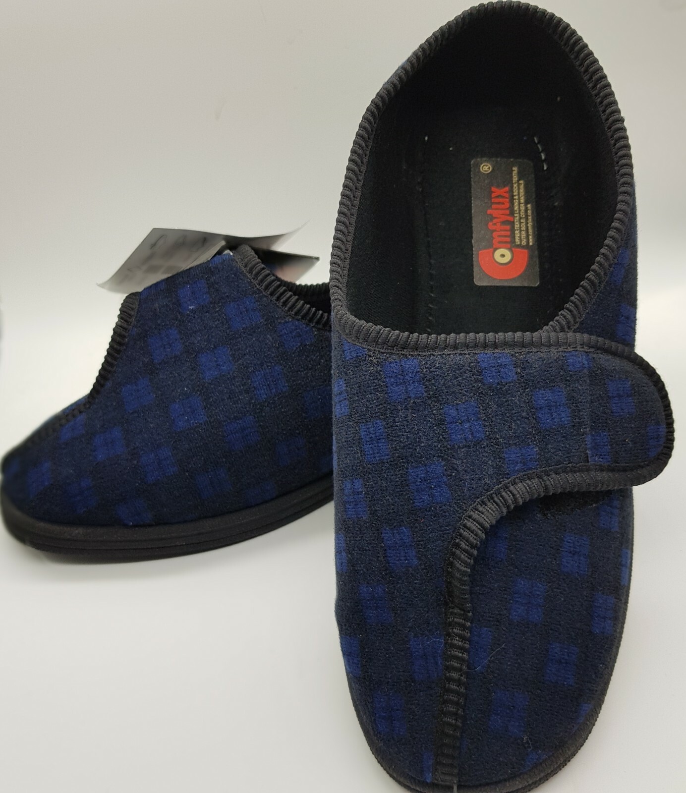 SAOLA Ciabatte uomo Comfylux Paul larghe EE Fit chiusura touch lavabili solo taglia 6 7