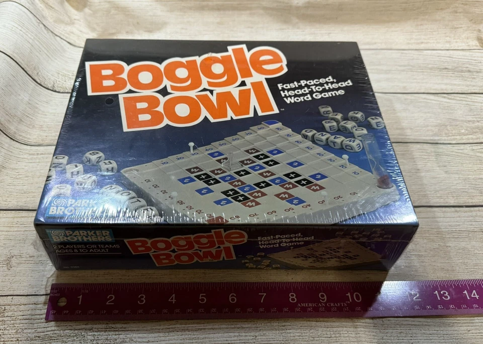 Vtg 80's Parker Brothers Boggle Bowl Word Building Board Game New in Shrink Wrap - Image 4 of 4