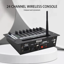 wireless 24 channel 2.4G dmx 512 controller battery console for dj stage light