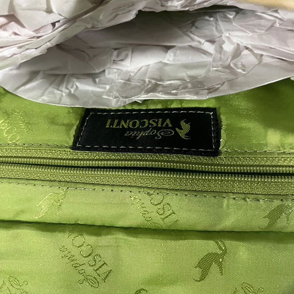 Cartera sin asas Sophia Visconti cuero chequera vino nueva con etiquetas nueva con etiquetas Foto 4 de 4