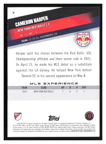 2022 Topps MLS #1-200 Base cards Pick Your Card(s) Complete Your Set - Picture 13 of 347