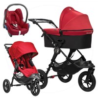 Baby Jogger City Elite Trio Set Incl. Maxi-cosi Carry Cot Carbiofix Red Baby Jogger City Elite Trio Set Incl. Maxi-cosi Carry Cot Carbiofix Red