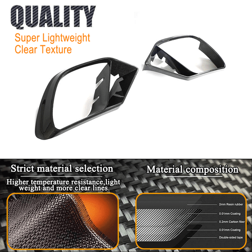 Für Benz AMG GT GT50 GT53 GT43 Carbon Nebelscheinwerfer Fog Lamp Cover Air Vents - Bild 8 von 12