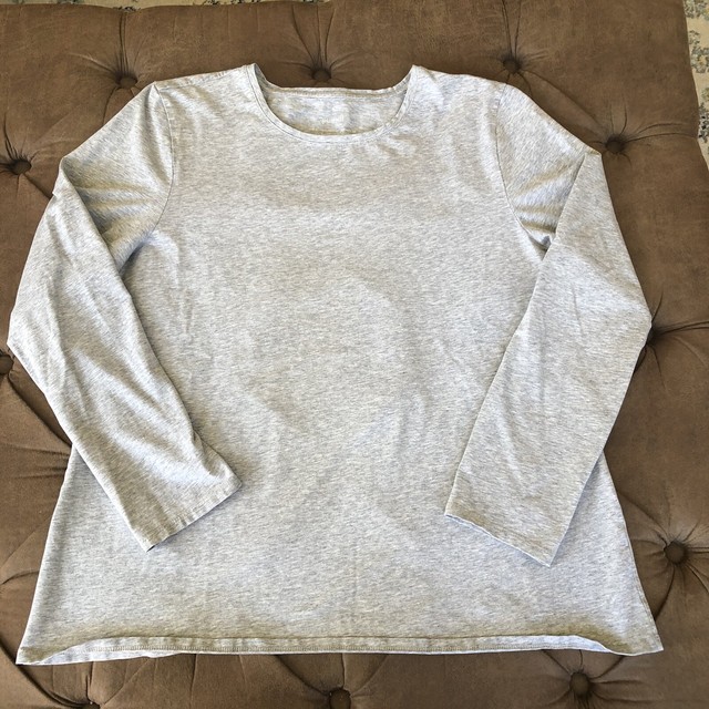 PureJill J.jill Size L Pima Cotton Stretch Long Sleeve Crew Neck Tee