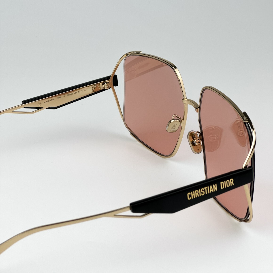 Dior Women Sunglasses Gold Pink Oversized Square ARCHIDIOR  display picture 1