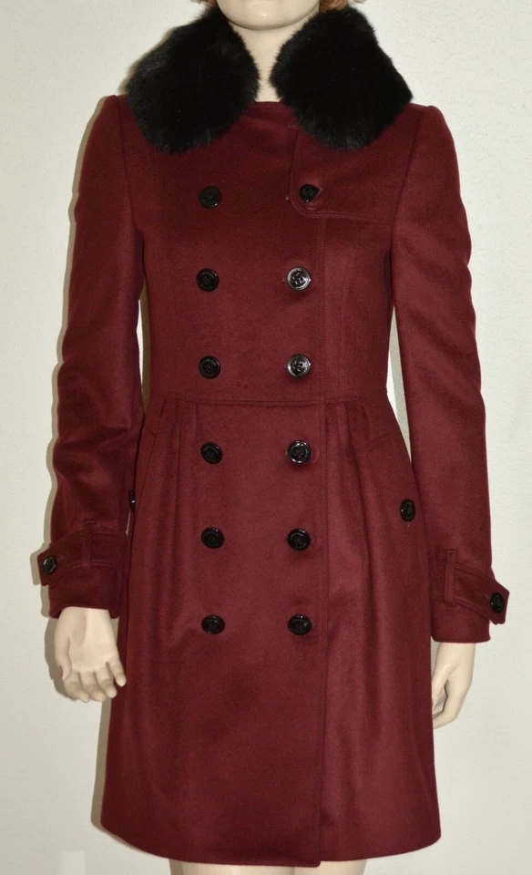 NWT BURBERRY COATBRIDGE DOUBLE BREASTED WOOL CASHMERE TRENCH COAT US 10 EU 44 