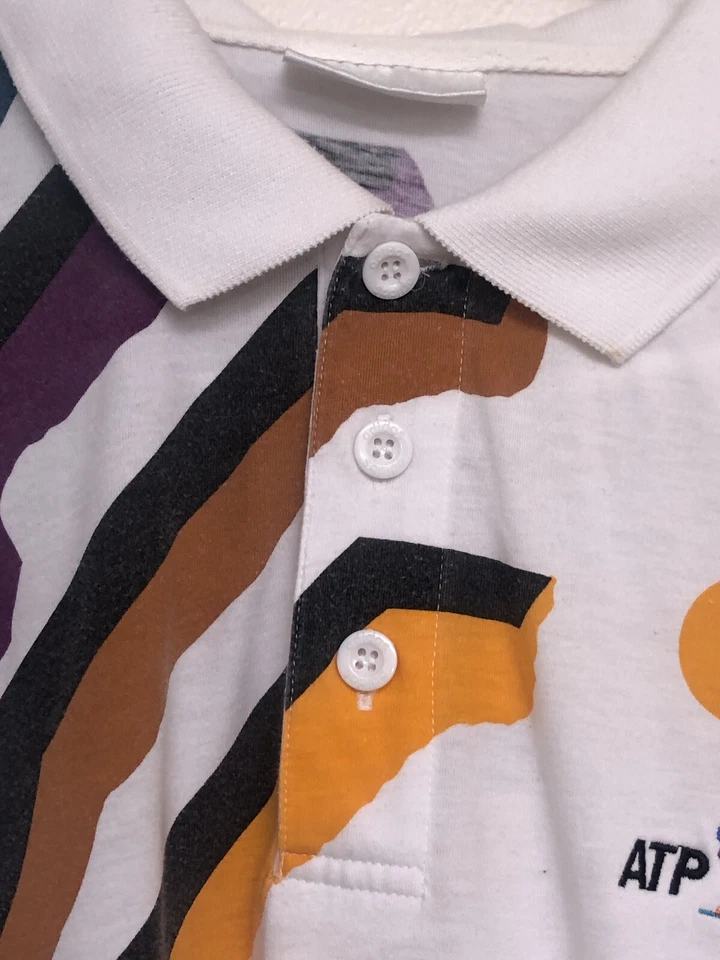 ADIDAS ATP TOUR TENNIS SKIPPY VINTAGE SHIRT POLO MAGLIA JERSEY Wimbledon US Open - Image 4 of 4