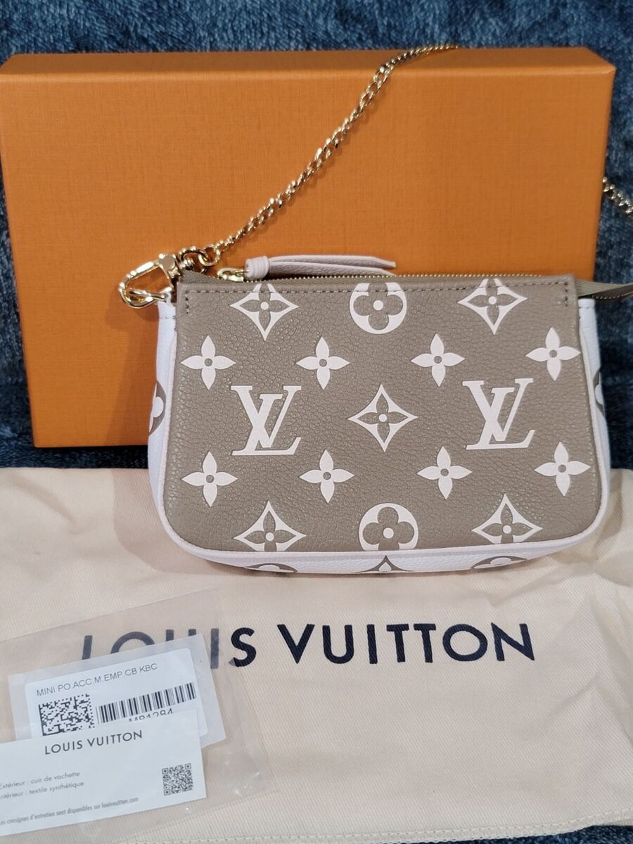 Louis Vuitton Multi Pochette Accessoires Cream Monogram Empreinte