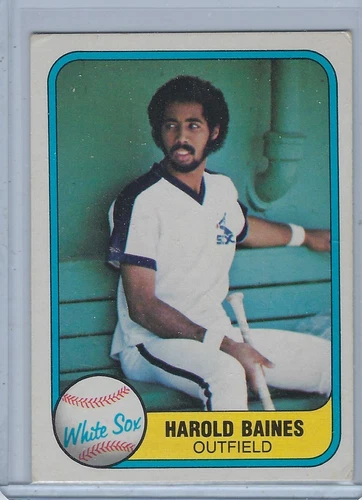 HAROLD BAINES ROOKIE CARD 1981 FLEER #346 WHITE SOX HOF