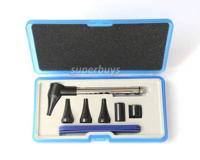 Professional Otoscope Kit Pen Shape Earcare Diagnostic Medical Ear Nose Tool Set