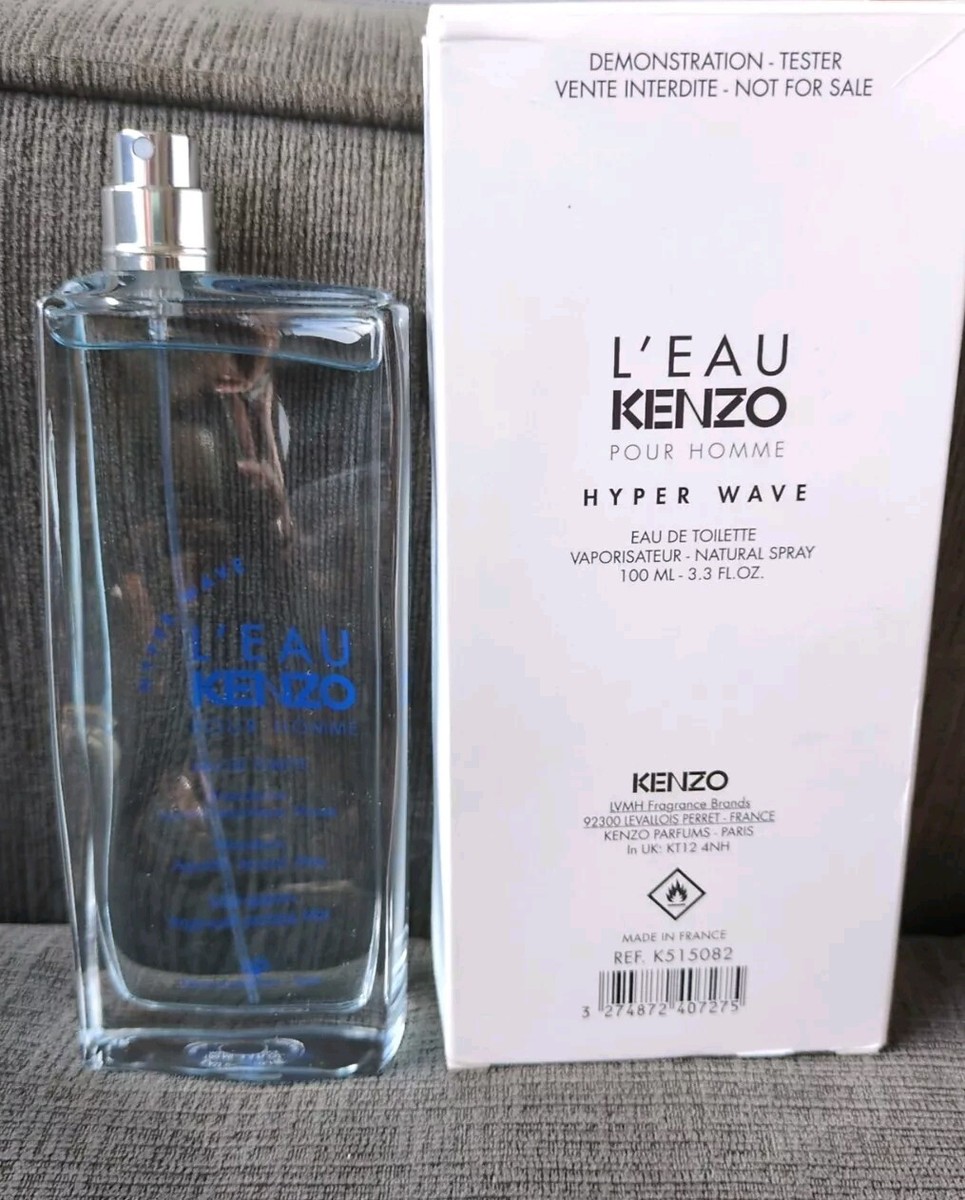 L'EAU POUR HOMME HYPER WAVE by KENZO 100 ml/ 3.3 oz Eau de