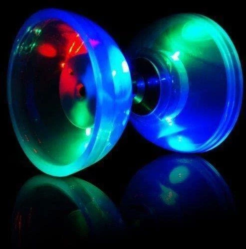 Kids Diabolo Juggling Circus With Flip & Spin Sticks Toy Led Light Activity Game - Picture 6 of 43