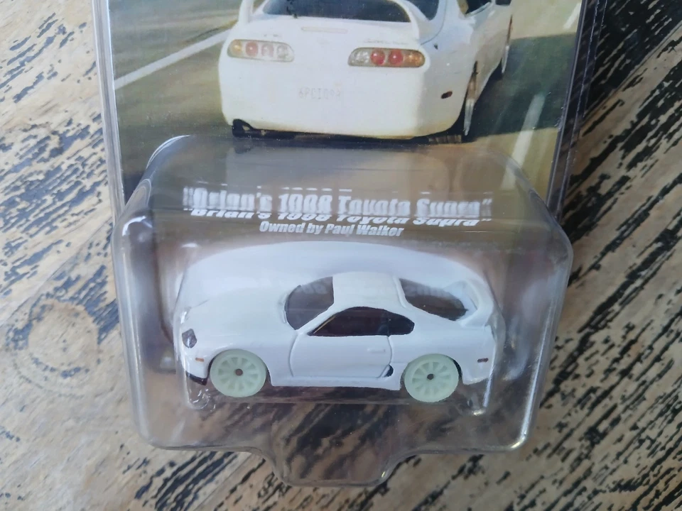 CUSTOM Fast & Furious Brian's White 1998 Toyota Supra MK4 LTD. #13/20 GLOW ITD - Image 4 of 4