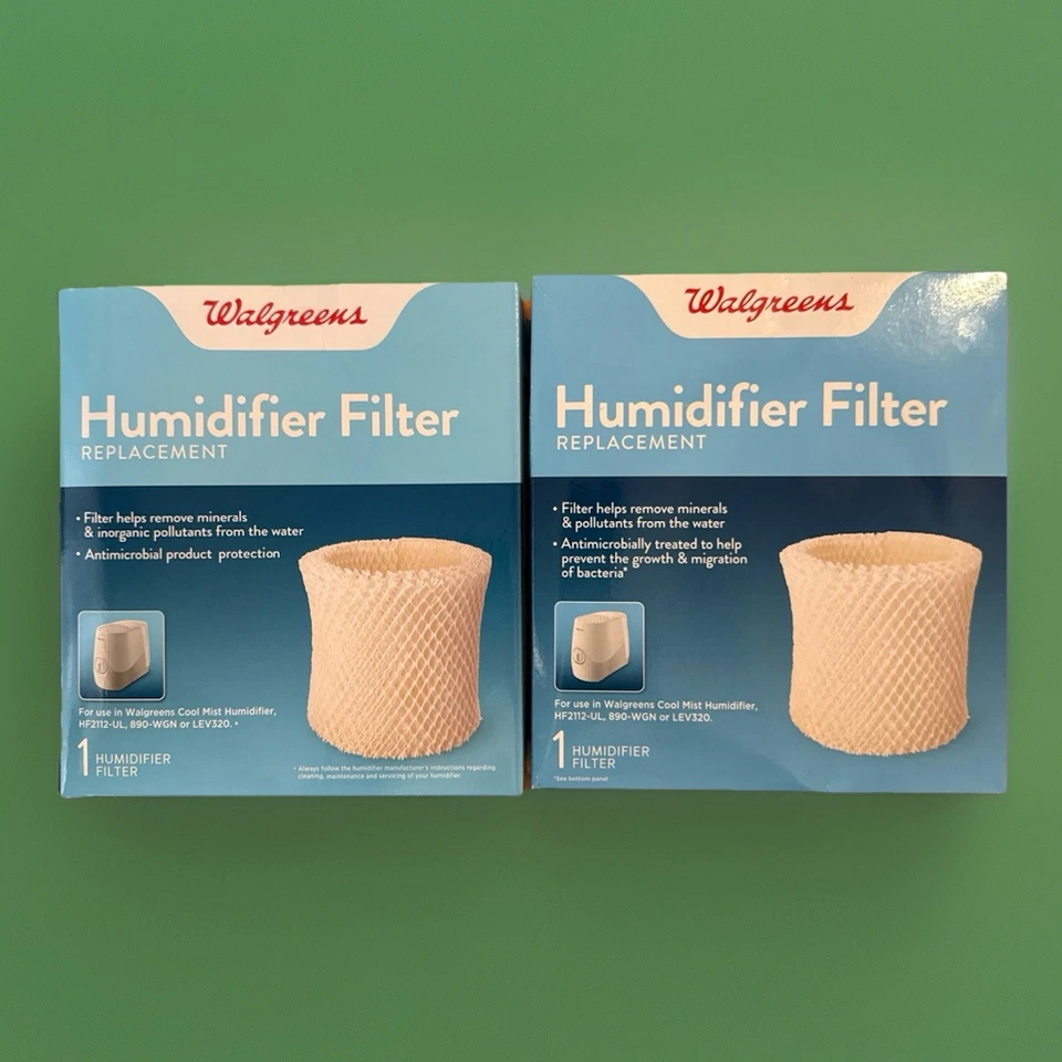 Lot 2 Walgreens Cool Mist Humidifier Filter Replacement HF2112-UL 890-WGN LEV320 - Image 2 of 4