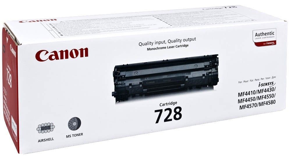 Cartouche Canon 728 haute precision pour des impressions noires nettes