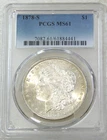 1878-S Morgan Silver Dollar PCGS MS61 Frosty White Just Graded New Holder #U343H