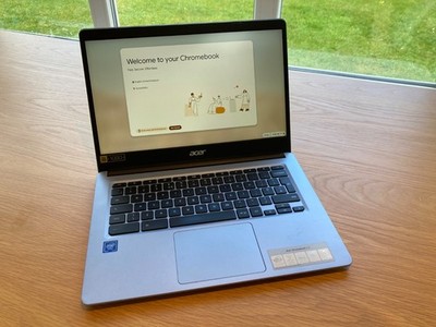 Acer Chromebook 14'' Full HD, CB314-1H-C1NP, 64GB, 4GB RAM, silber, voll funktionsfähig