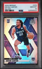 2024 PANINI MOSAIC SILVER #229 DEVIN CARTER PSA 10