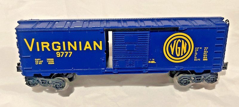 Lionel 6-9777 O Gauge Virginian Boxcar/Box