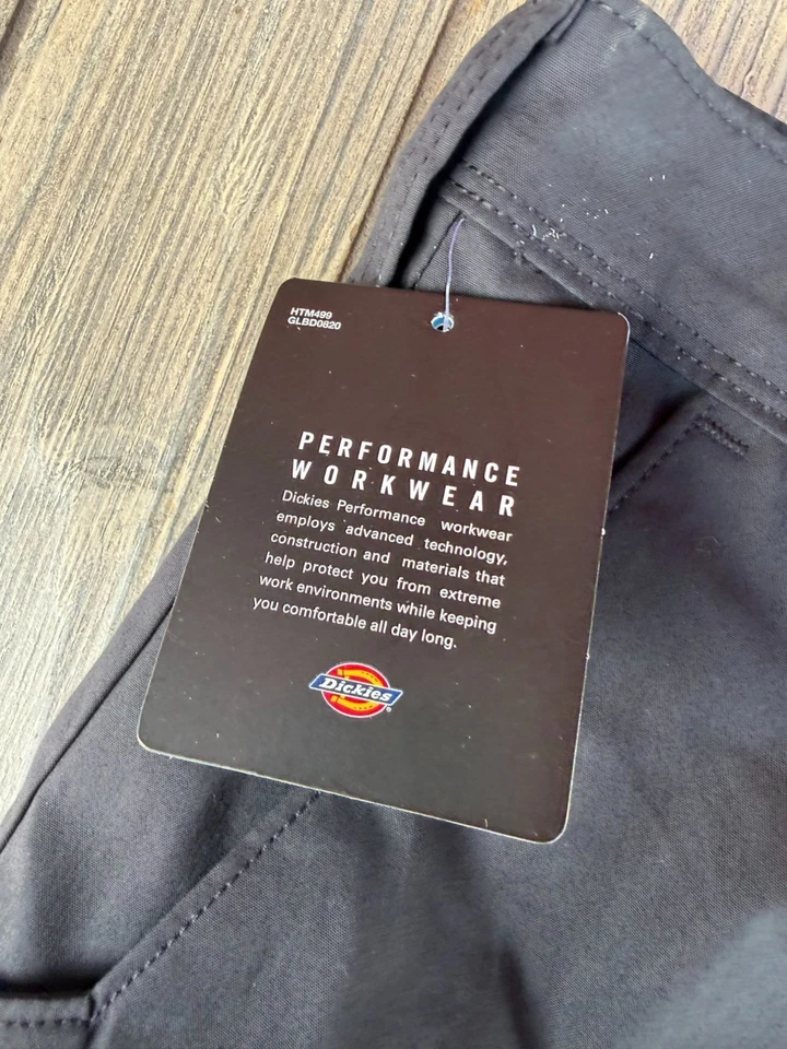 Pantalones cortos Dickies Temp-iQ Performance Workwear 40 negros que absorben la humedad Foto 2 de 4