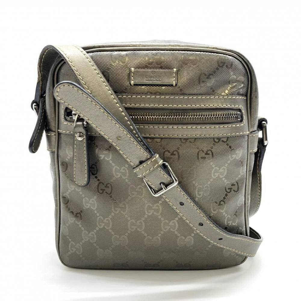 Gucci 233268 Gg Imprime Sac à Bandoulière Toile enduite Gris Bandoulière Femme Homme