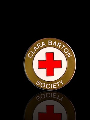 Enamel Clara Barton Society Tie Tac Collar Pin Hat Charm Giving Philanthropy 