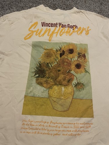 Vincent Van Gogh Sunflowers Tee Primark 3XL