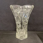 Early American Prescut 10” Vintage Crystal Vase by Anchor Hocking Glass