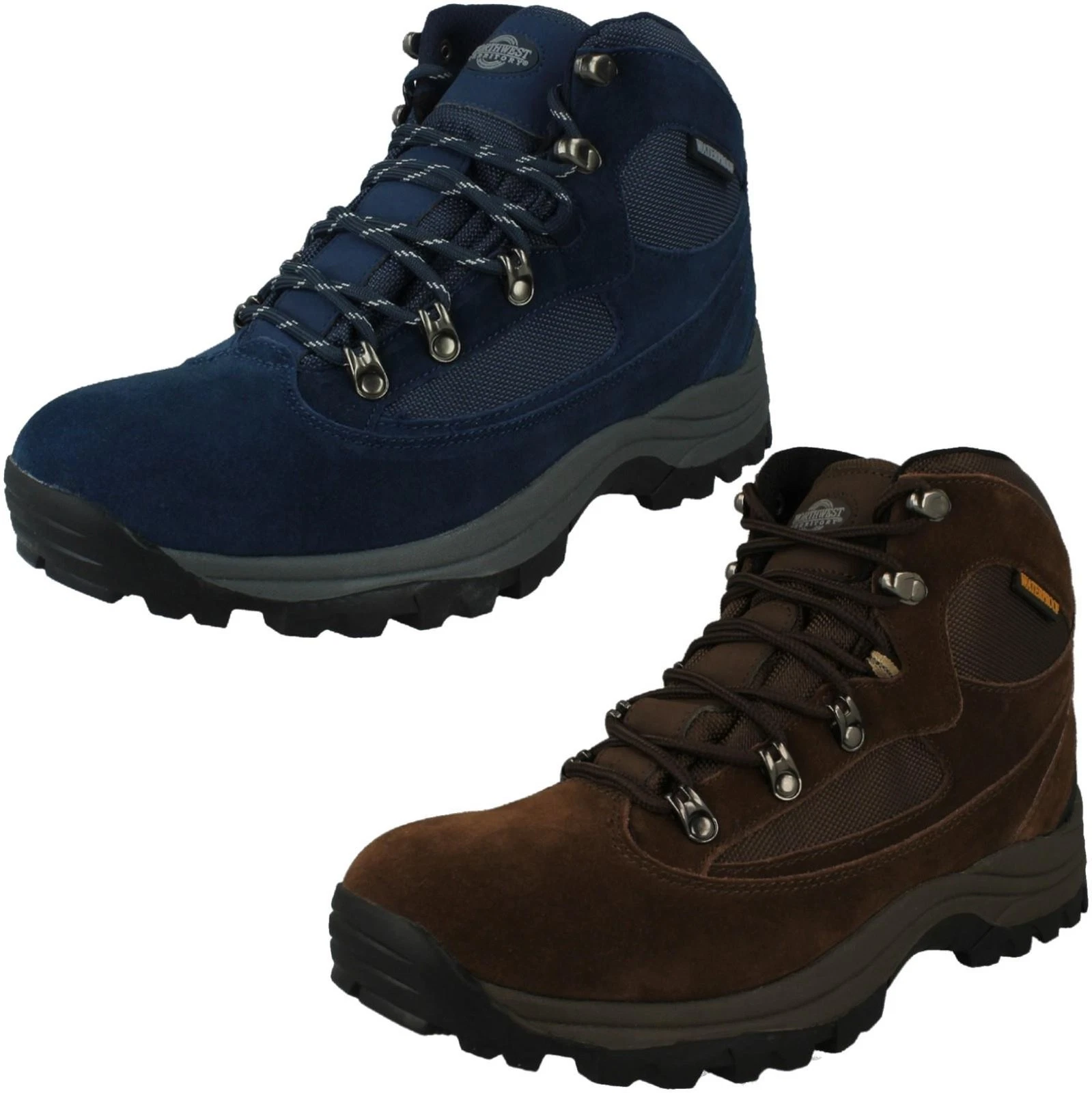 Mens Northwest Territory Lace Up Waterproof Hiking Boots Kendal
