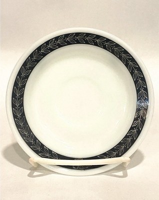 Vtg Pyrex Brand Tableware By Corning Milk Glass Salad Plate 6 Grey Floral-USA