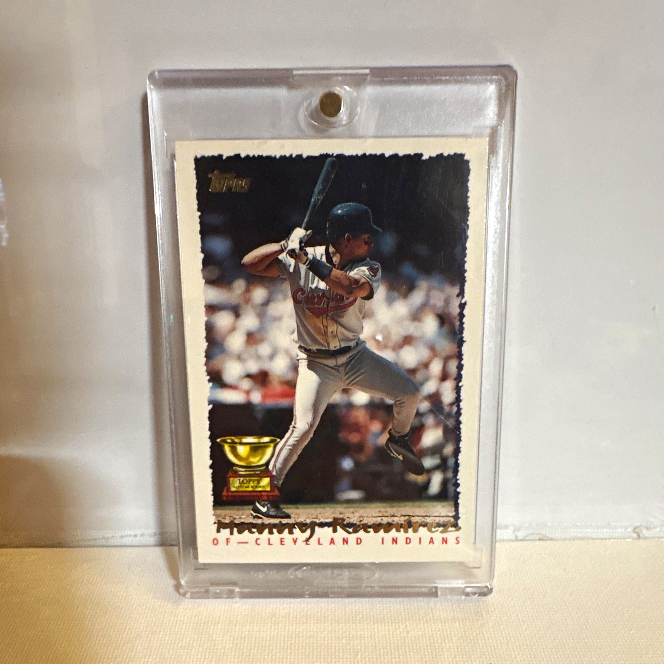 Topps 1995 Manny Ramirez Rookie #577 Cleveland Indians MLB Baseball Trading Card