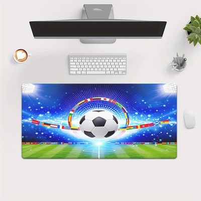 40*90cm1pc HD Printed Soccer Desk Mat - XXL Rubber Gaming Mouse Pad with Vibrant