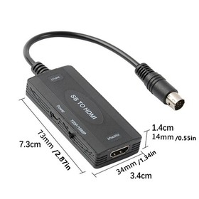 For Sega Saturn Console HDMI Converter SS To HD 1080P Native RGB Signal 16:9/4:3