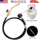 Mapp Propane Gas Tank Turbo Hose Adapter Torch Kits Brazing Soldering Welding US